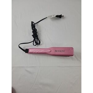 Revlon Hair Straightener RVST2031-Pink-Adjustable Heat-1.5 Inch Barrels